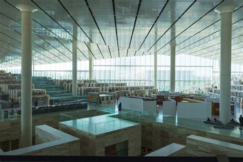 Interior de la Biblioteca Nacional de Qatar