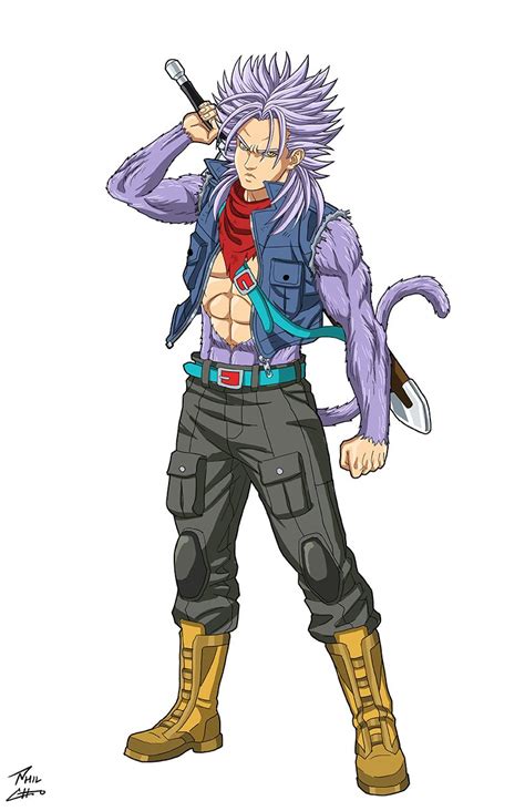 Trunks en un posible diseño de Super Saiyan 4