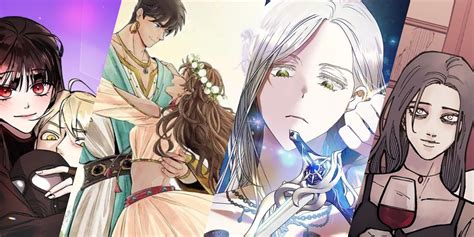 Ilustración de personajes de manhwa de romance