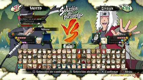 Personajes de Naruto Ultimate Ninja en combate