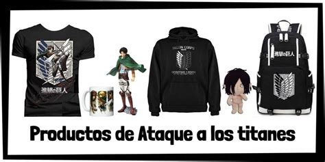 Variedad de merchandising de Ataque a los Titanes