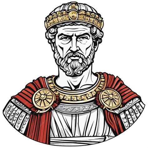 Ilustración de un emperador con expresión intensa o posesiva