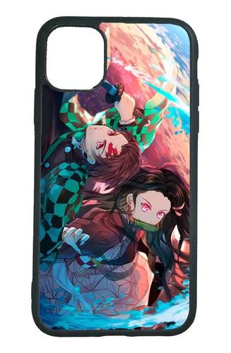 Diseño de funda Demon Slayer con Tanjiro y Nezuko