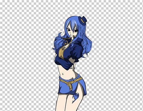 Ilustración de Juvia Loxar con su magia de agua activa