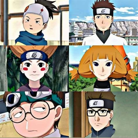 Konohamaru, Udon y Moegi entrenando