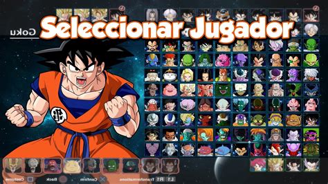 Pantalla de selección de personajes en el modo batalla