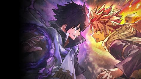 Ilustración de Zeref y Natsu enfrentándose