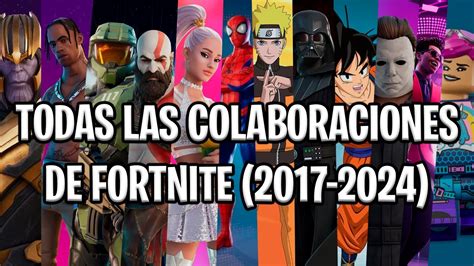 Infografía: Historial de colaboraciones de Fortnite