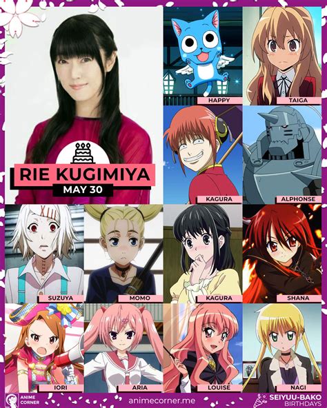 Personajes icónicos de Rie Kugimiya