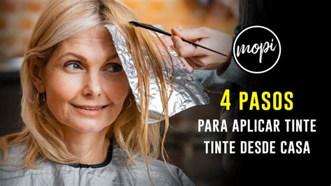 Infografía sobre cómo aplicar tinte de cabello en casa