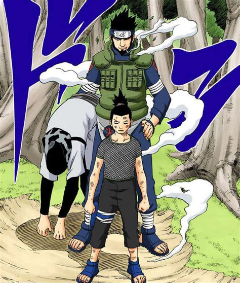 Asuma Sarutobi salvando a Shikamaru