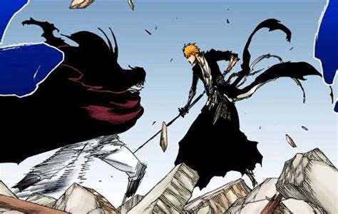 Ilustración de la pelea entre Ichigo y Zaraki Kenpachi