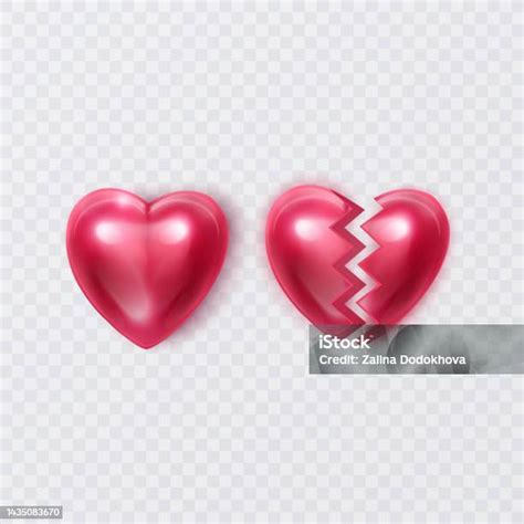 Representación gráfica de un corazón roto o una relación fallida