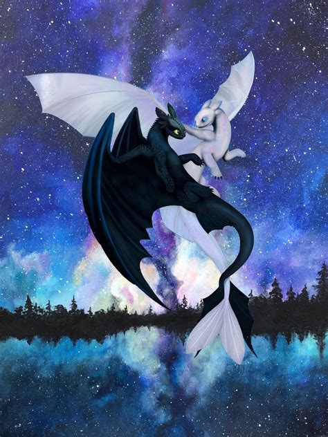 Ilustración de un Furia Nocturna en un paisaje invernal