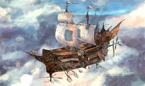 Barco pirata volador de Shiki