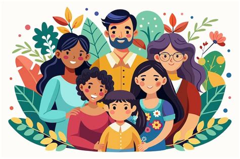 Representación artística de una familia estresada por deudas