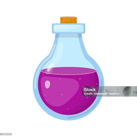 Ilustración de un elixir o poción misteriosa