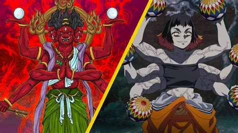 Personajes de Kimetsu no Yaiba enfrentando demonios en un castillo