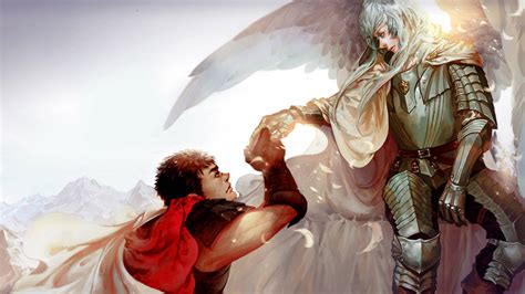 Guts y Griffith en batalla