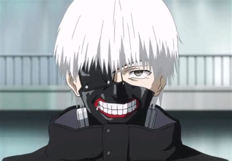 Ken Kaneki con su máscara de ojo parchado