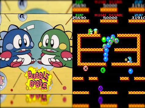 Esquema de juego de Bubble Bobble