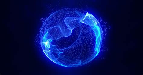 Esfera de energía azul de ki