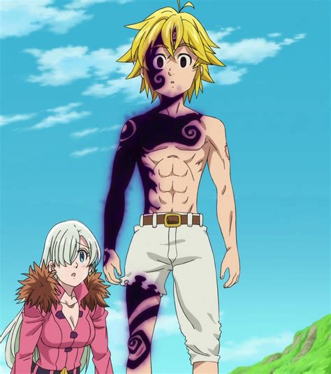 Meliodas enfrentándose a Griamore