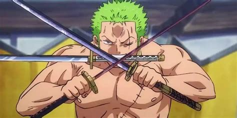 Zoro utilizando su estilo de tres espadas