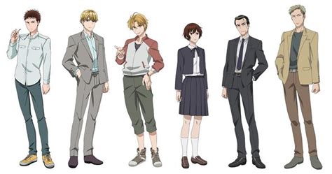 Personajes de Sankaku Mado no Sotogawa wa Yoru investigando