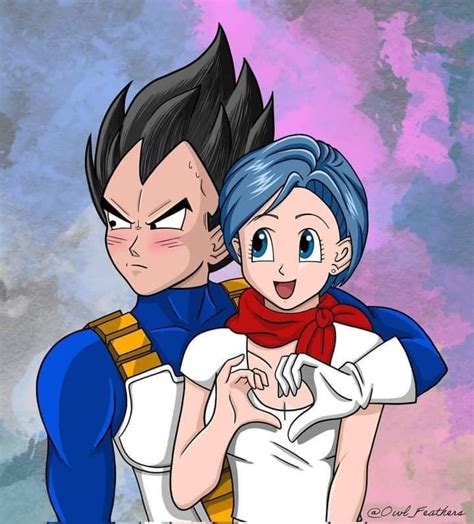 Infografía comparando el poder de ataque de Vegeta con su poder de amor hacia Bulma.