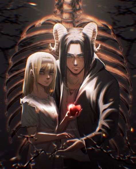 Ilustración de Ymir Fritz y el Demonio de la Tierra