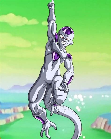 Freezer atacando a Mewtwo con ráfagas de Ki