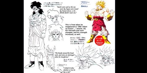 Arte conceptual de Broly en su forma legendaria