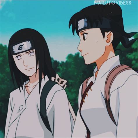 Neji y Tenten intercambiando miradas