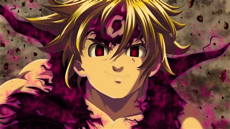 Ilustración de Meliodas en combate