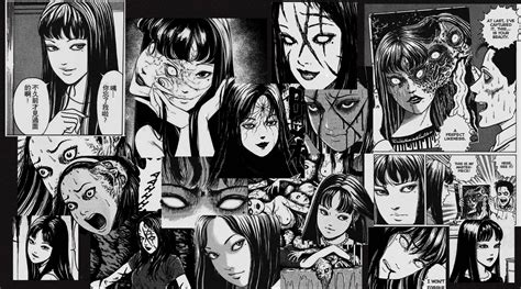 Ilustración mostrando la regeneración de Tomie