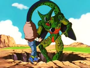 Cell absorbiendo al Androide 18