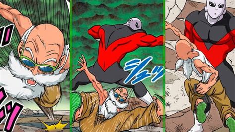 Maestro Roshi lanzando la roca