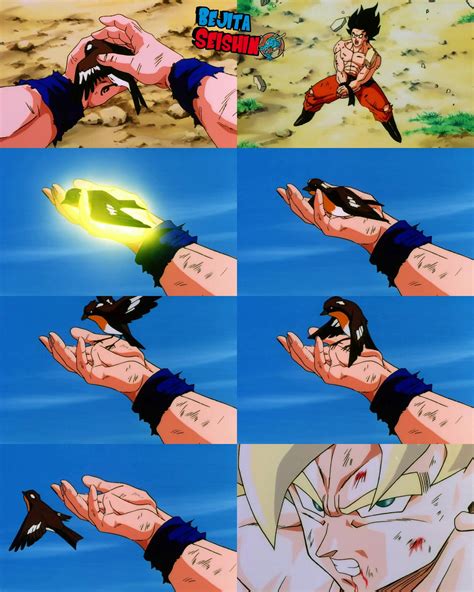 Goku resucitando y volviendo a la Tierra