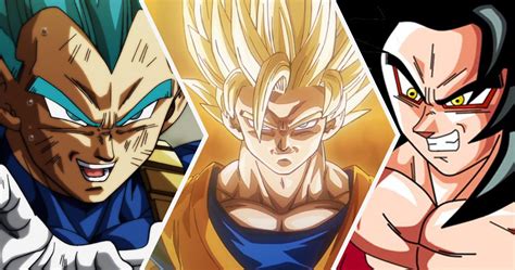 Comparación visual de las formas Super Saiyan