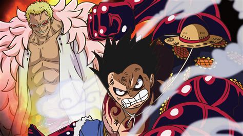 Luffy derrotando a Doflamingo