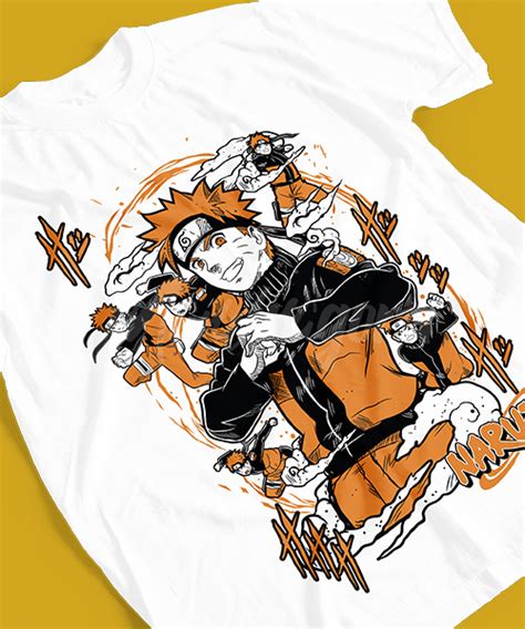 Camiseta de Naruto con el Jutsu Clon de Sombra