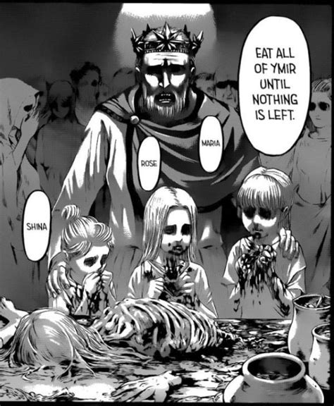 Ymir Fritz siendo devorada por sus hijas