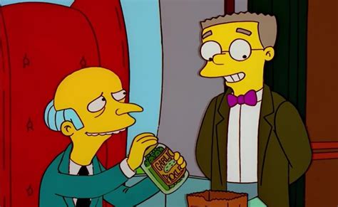 Waylon Smithers y Montgomery Burns
