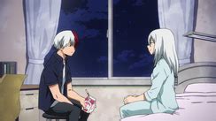 Shoto visita a su madre Rei en el hospital