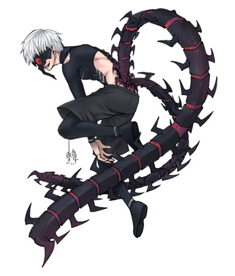 Kaneki en su forma semi-kakuja (ciempiés)