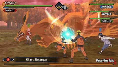 Captura de pantalla de un combate en Naruto Shippuden: Kizuna Drive con varios personajes