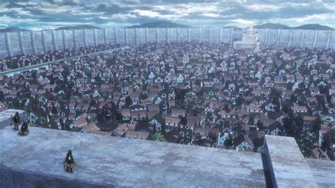 Imagen representativa del distrito Shiganshina en Shingeki no Kyojin