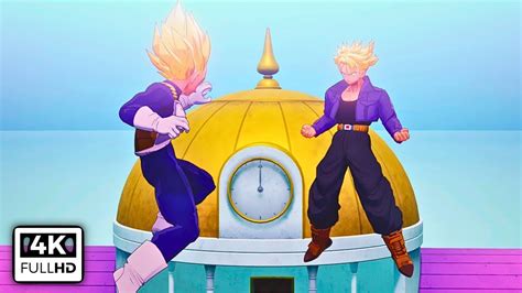 Vegeta y Trunks entrenando en la Sala del Espíritu y el Tiempo
