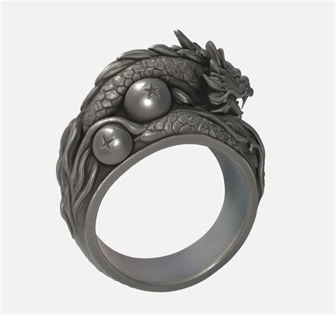 Diseño de anillo inspirado en Dragon Ball